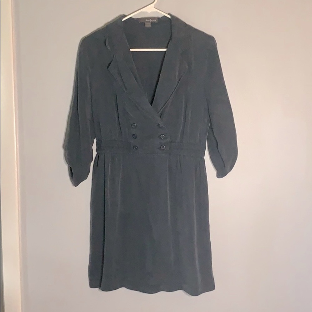 Forever 21  Elastic Band Navy Mlitary Dress